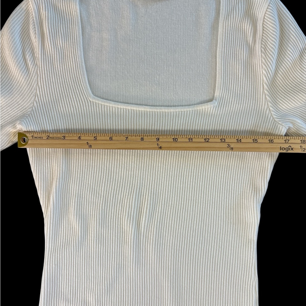 Abercrombie & Fitch Cream Ribbed Bodysuit - Picture 3 of 6